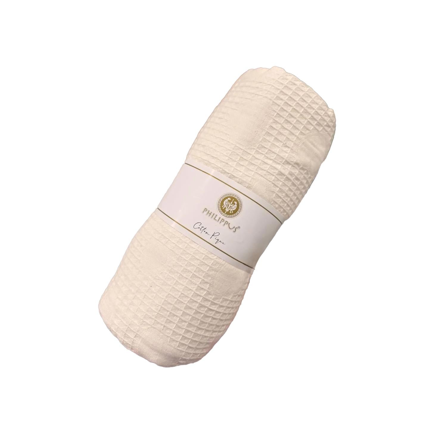 Простынь вафельная на диван/кровать 200х220 Кремовый (П4К-Prost-pike-001-06)