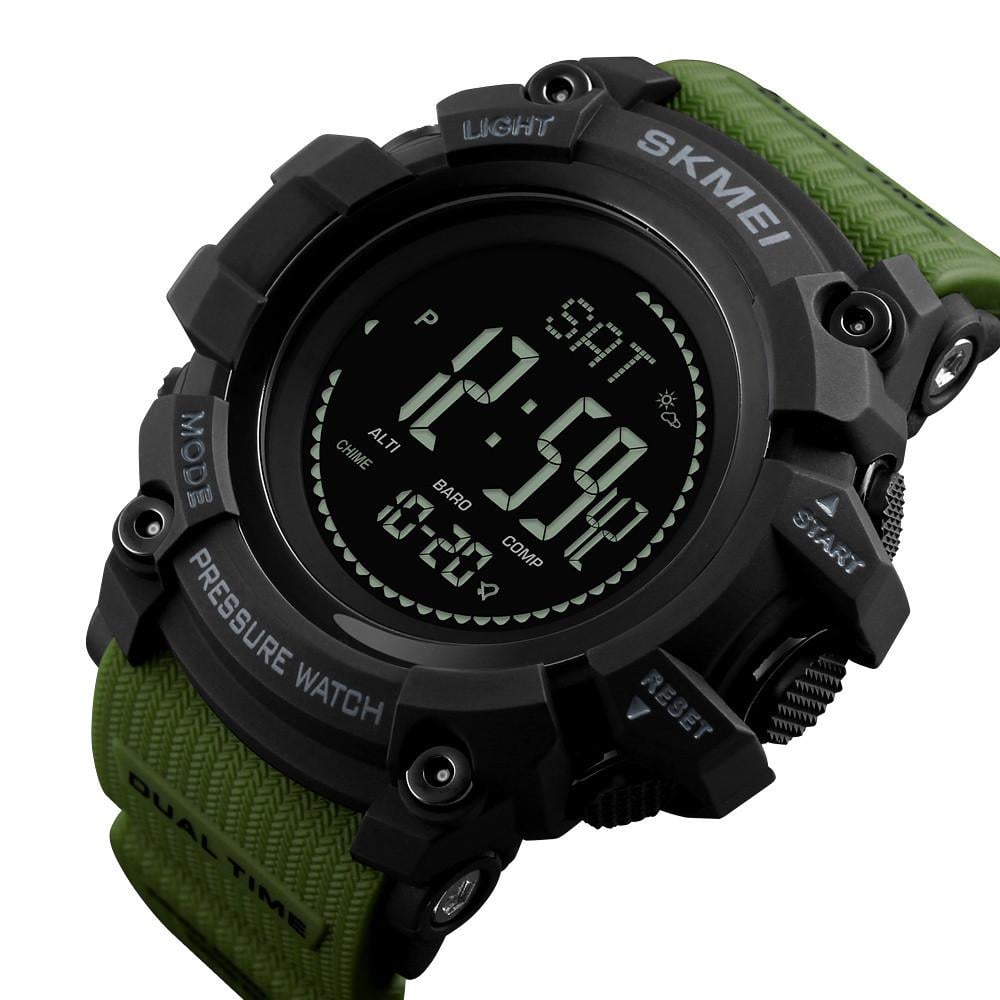 Годинник Skmei чоловічий наручний 1358AG watch Army Green (12275) - фото 5