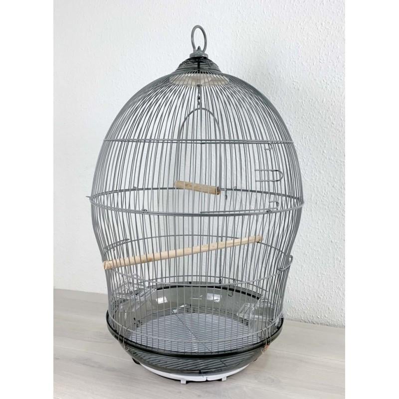 Клетка для птиц 370 эмаль 49х76 см Silver (370s)