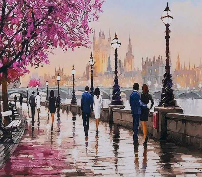 Картина по номерам TK Group 30048 30 Лондонская набережная 30х40 см (110418)