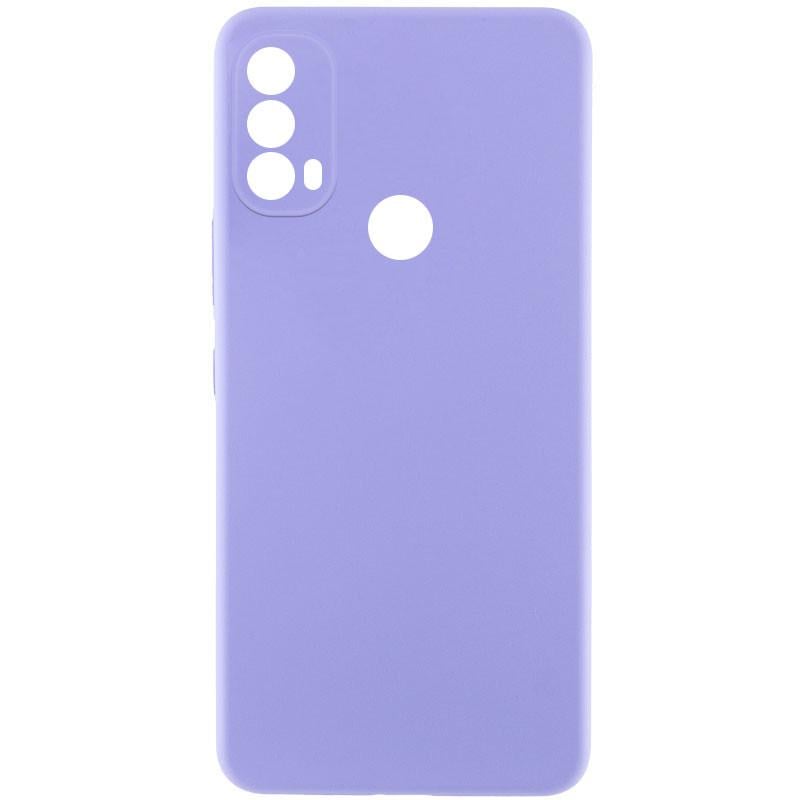 Протиударний чохол Silicone Cover Lakshmi Full Camera (AAA) для Motorola Moto E40 Бузковий / Dasheen