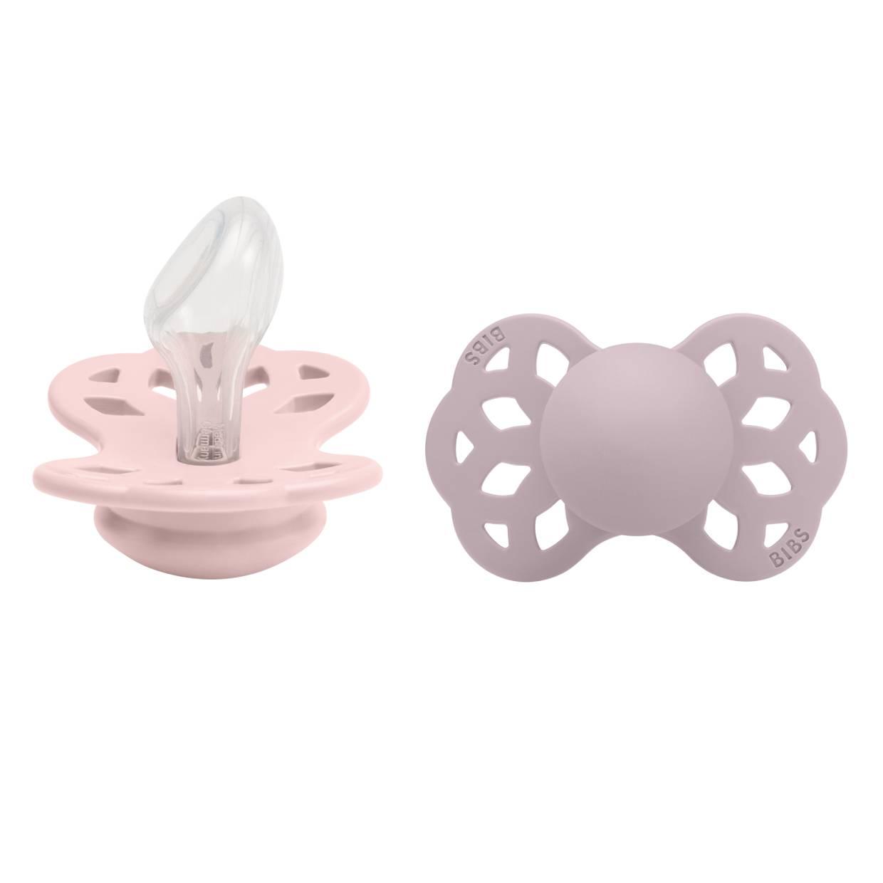 Соска пустышка Bibs Infinity Silicone Anatomical анатомическая 2 шт. 0-6 мес. Blossom/Dusky Lilac Соска пустышка Bibs Infinity Silicone Anatomical анатомическая 2 шт. 0-6 мес. Blossom/Dusky Lilac