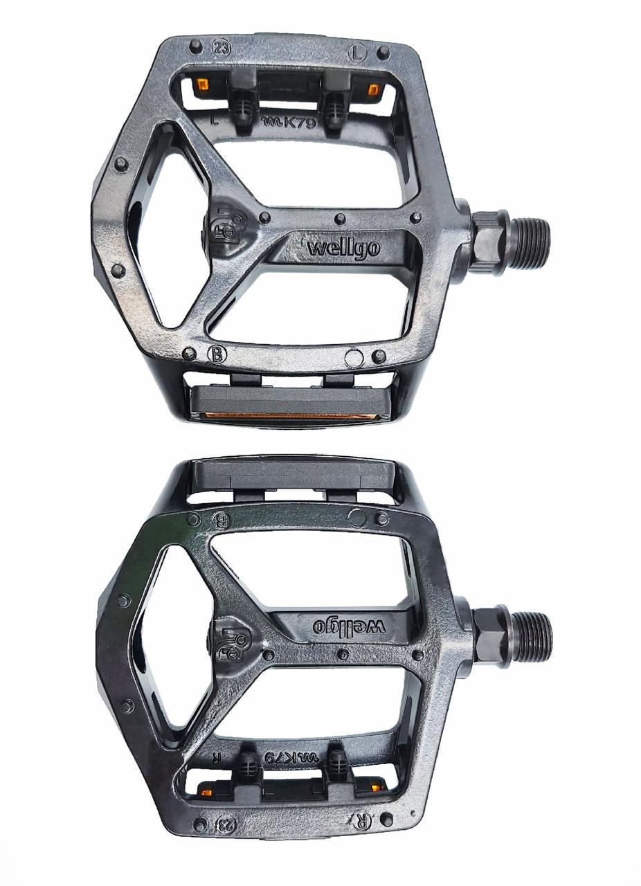 Педали велосипедные алюминиевые Wellgo B249 на полимерных подшипниках Черный (G0001512) - фото 2