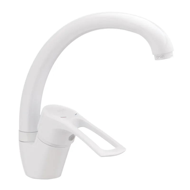 Смеситель для кухни Cron Hansberg 777 Белый (CR0790)