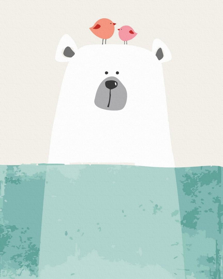 Картина по номерам Brushme Мишка бульк 40x50 см (GX3296)