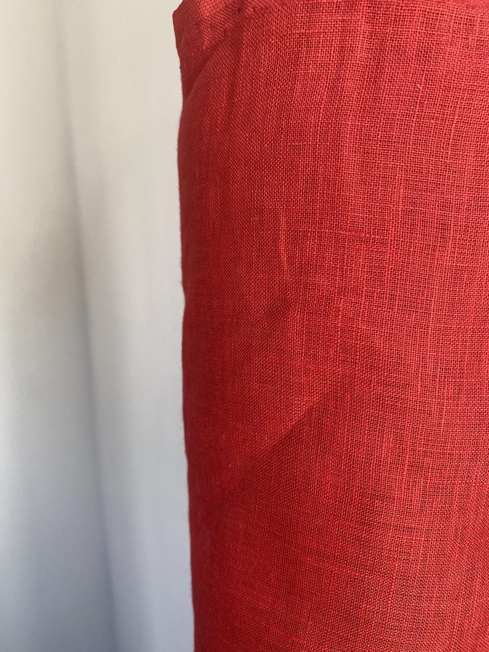 Ткань LINEN PLUS 100% лен 150 см 1/17 Красный - фото 6 Ткань LINEN PLUS 100% лен 150 см 1/17 Красный - фото 6