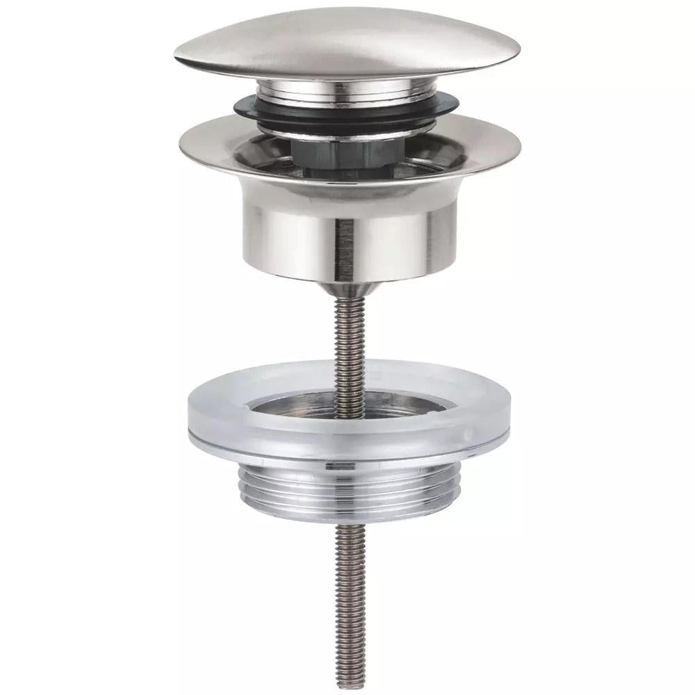 Клапан донный Grohe Click-Clack 1 1/4" для умывальника Сталь (65807DC0) Клапан донный Grohe Click-Clack 1 1/4" для умывальника Сталь (65807DC0)