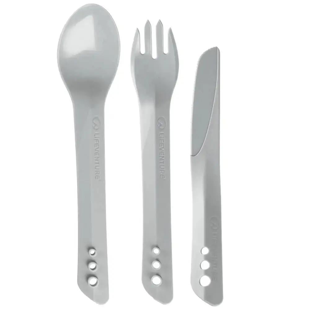 Набор столовых приборов Lifeventure Ellipse Cutlery Light Grey (1012-75018)