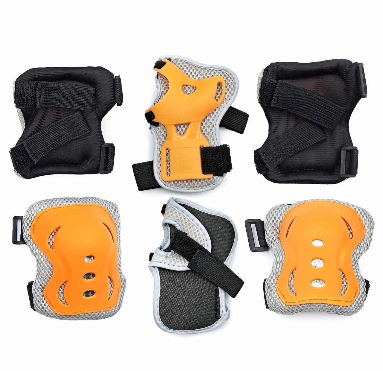 Комплект дитячий шолом та захист Yongkang GB24429-2009 S Динозавр р. 5-9 Жовтогарячий (G0001138) - фото 8 Комплект дитячий шолом та захист Yongkang GB24429-2009 S Динозавр р. 5-9 Жовтогарячий (G0001138) - фото 8