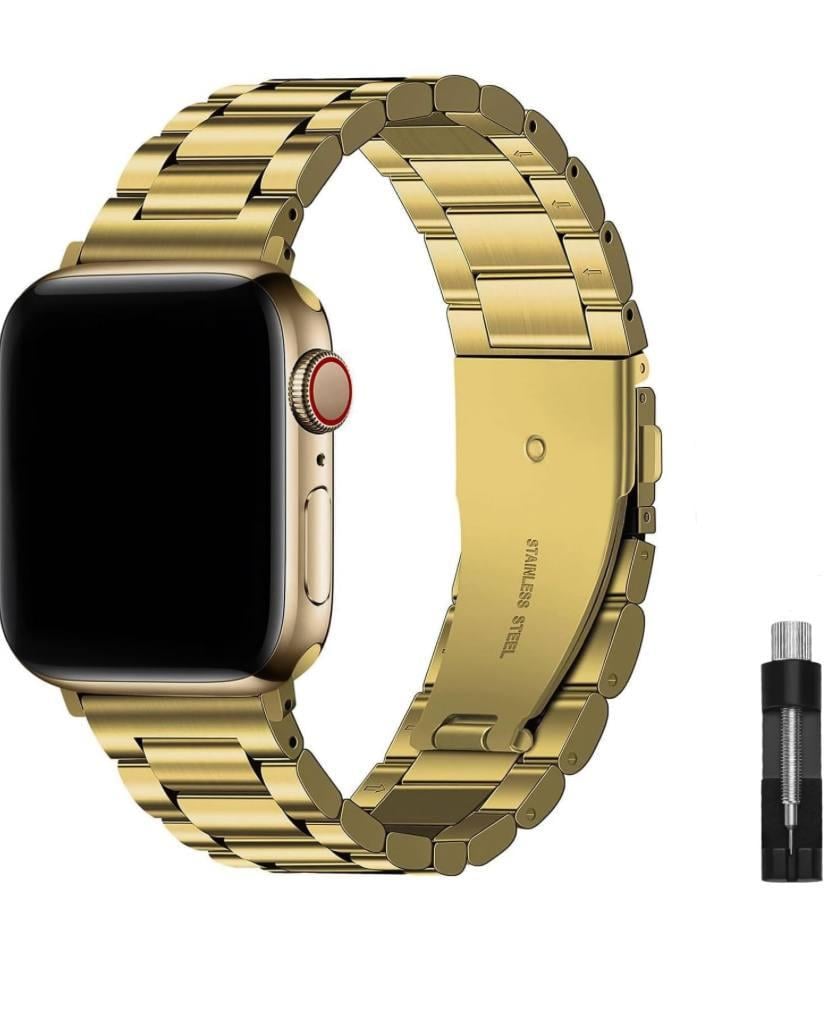Браслет/Ремешок для Apple Watch нержавеющая сталь 42 мм Золотой