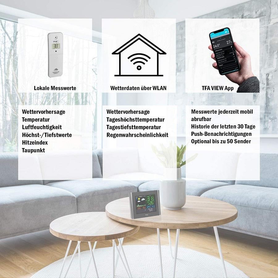 Метеостанція TFA View Meteo 35800001 - фото 6 Метеостанція TFA View Meteo 35800001 - фото 6