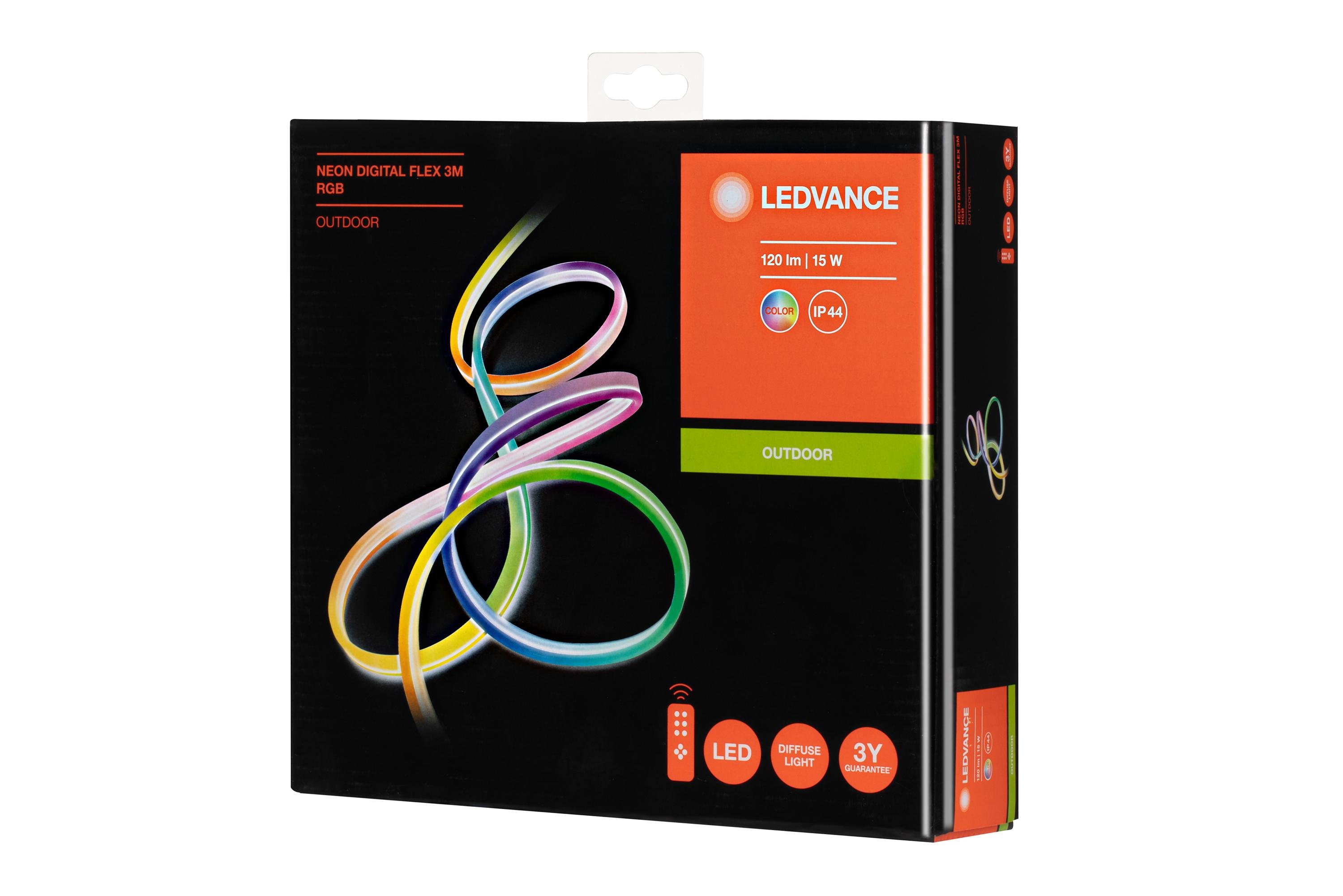Стрічка світлодіодна Ledvance Neon Digital Flex RGB 15 Вт 120 лм 3 м (4058075504745) - фото 2