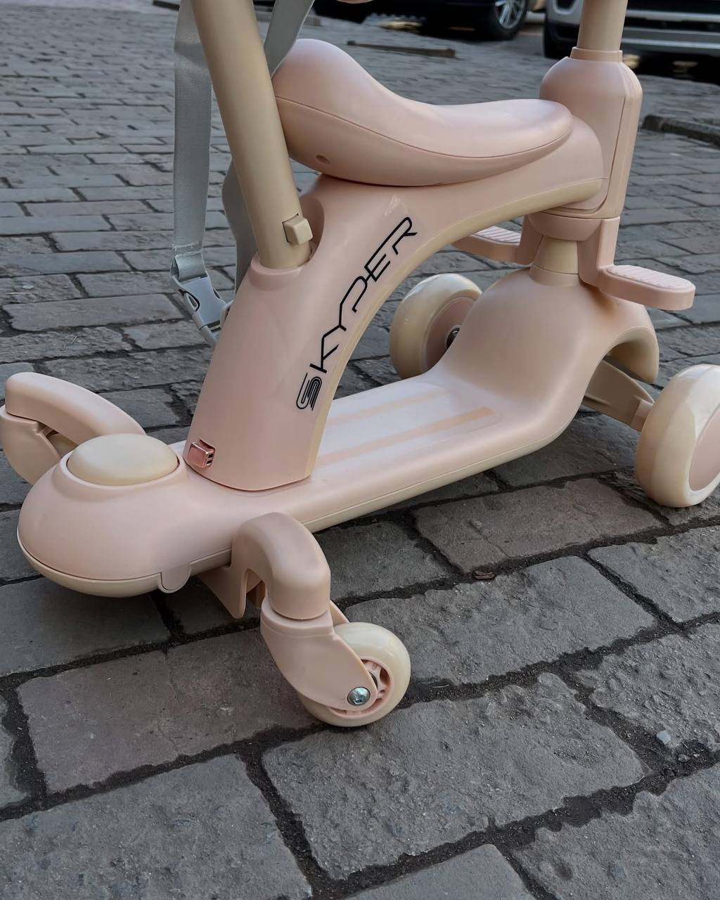 Самокат дитячий 3-х колісний 5в1 Scooter Skyper BG-70348 зі світлом/українське озвучування/захисний бампер (2554215886) - фото 6