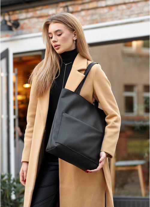 Женская сумка-шопер Sambag Черный (4350301041)