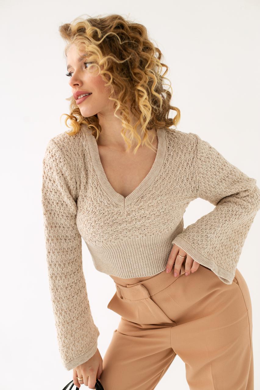 Кофта укорочена LUREX L Бежевий (9441455)