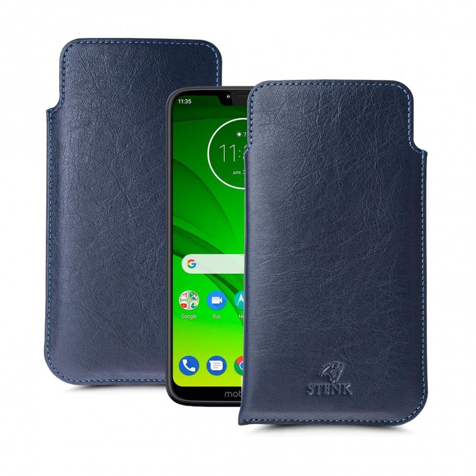 Футляр Stenk Elegance для Motorola Moto G7 Power Синий (63321)