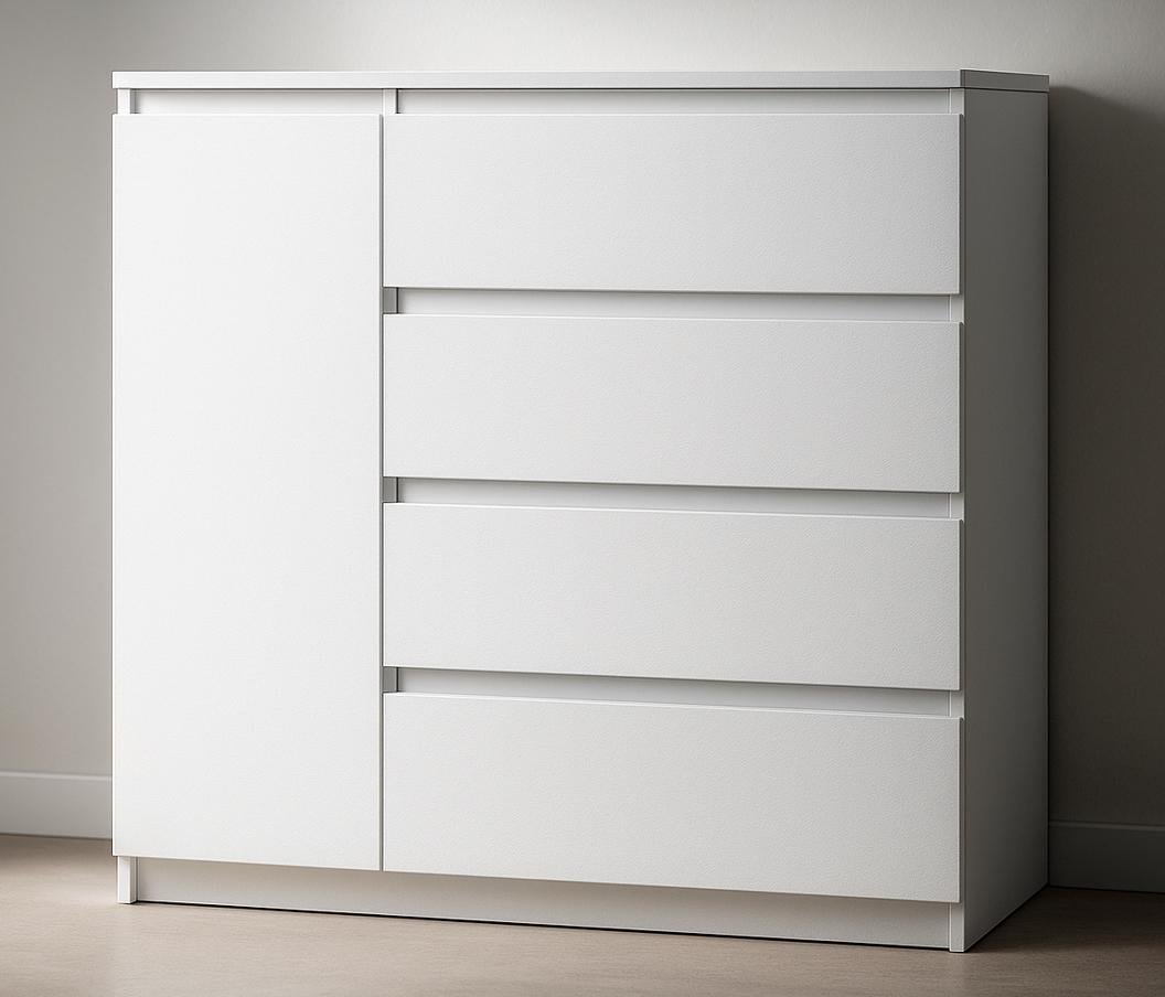 Комод сучасний Майстер Форм Брайт лівосторонній 1000х376х950 мм Німфея альба (30244)