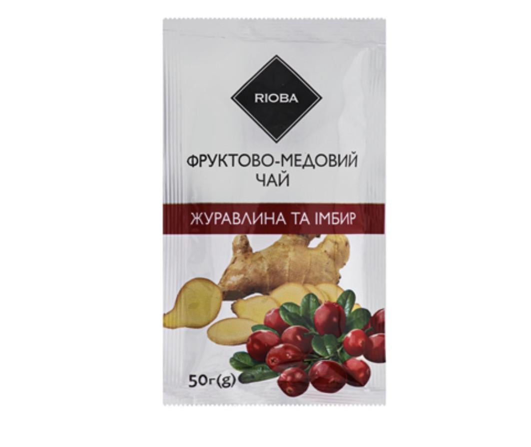 Чай Rioba Клюква и имбирь фруктово-медовая 50 г 12 шт. (25068708)