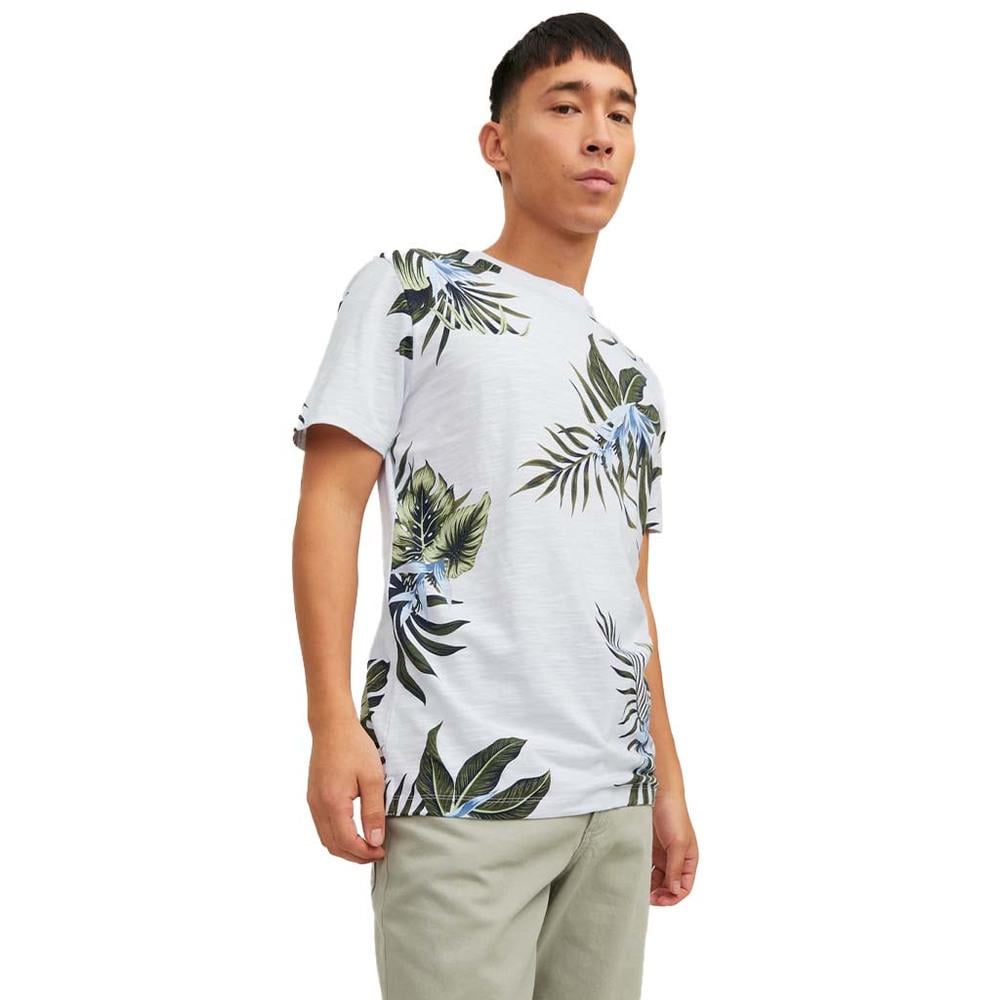 Футболка Jack & Jones 12203764x07 мужская L Бело-зеленый (191644)