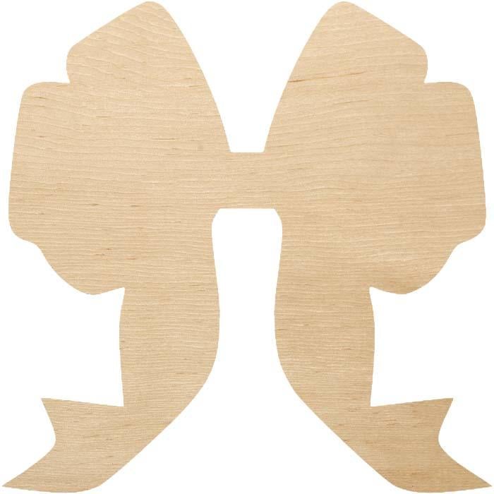 Заготовка из фанеры Бант №17 2x2 см (3901100284)