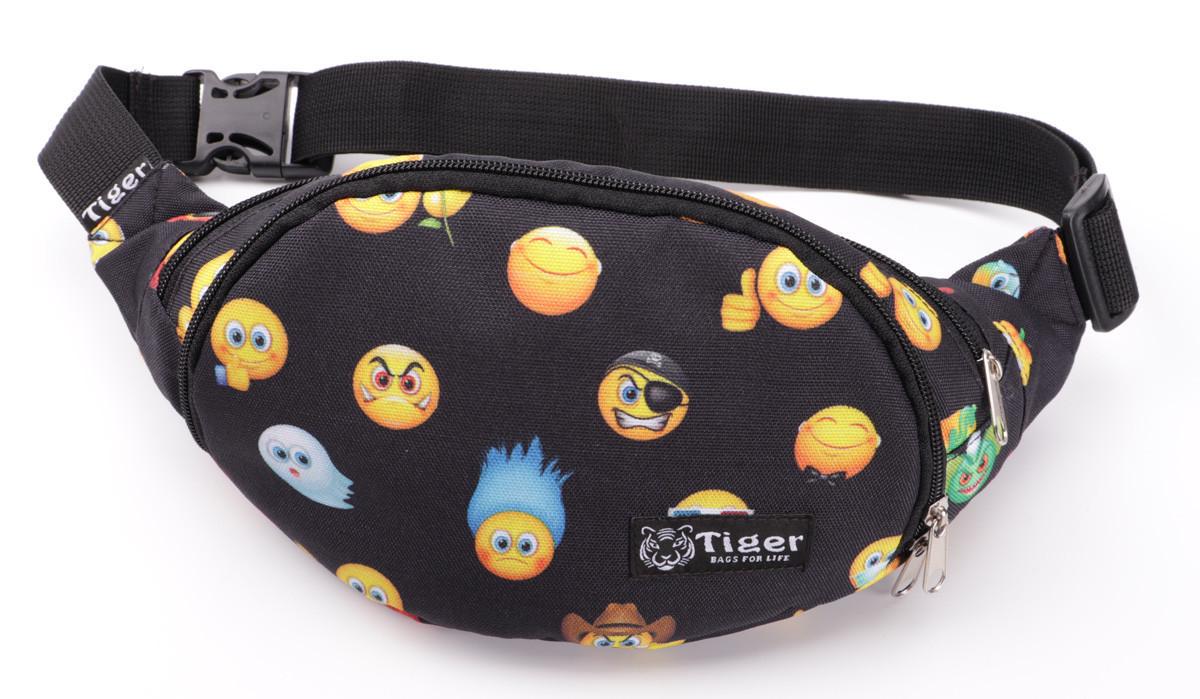 Сумка-бананка Tiger Moon Print Смайлы 2 (S207310)