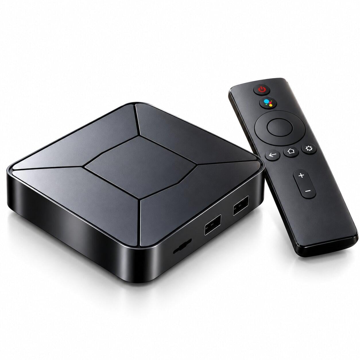 Смарт ТВ-приставка I96Z8 Android TV 2/16 ГБ с двухдиапазонным Wi-Fi 2,4/5 ГГц и пультом дистанционного управления (M17975)