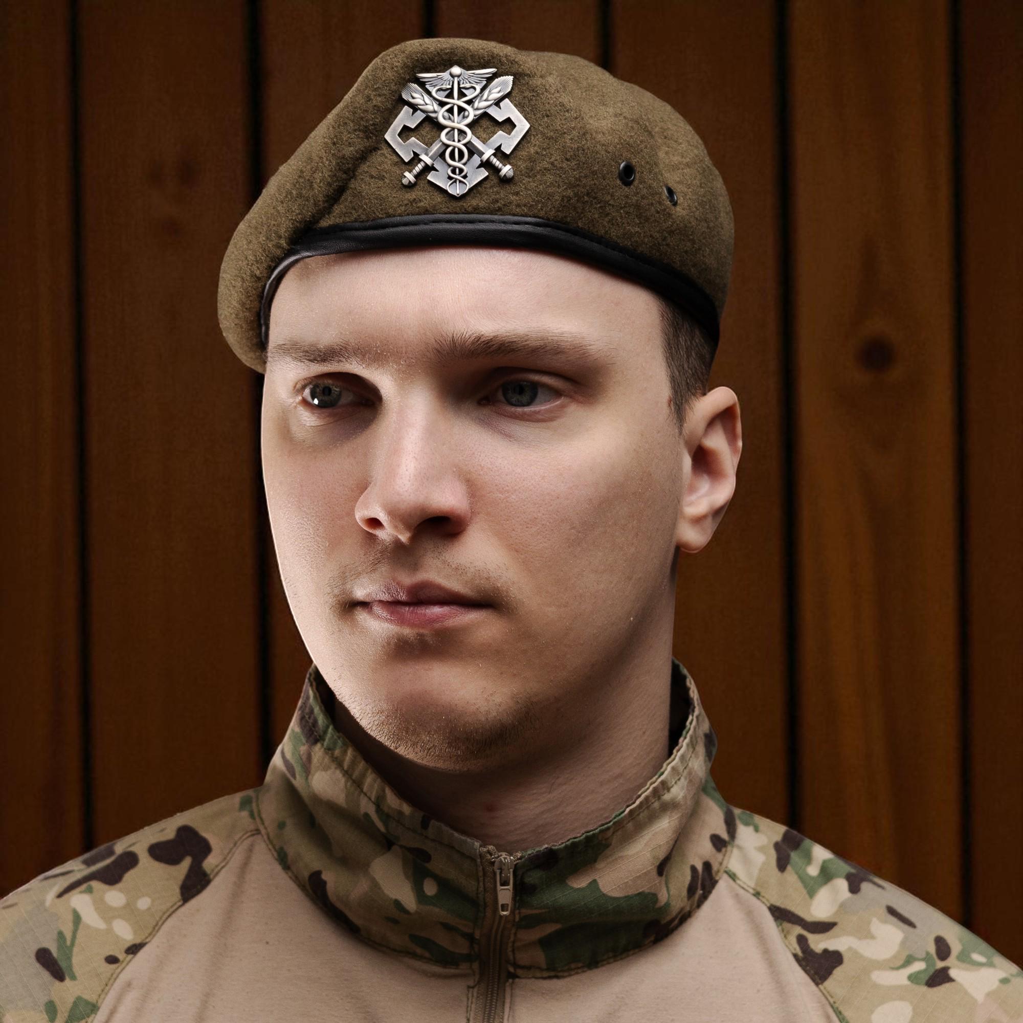 Берет Силы логистики Вооруженных Сил Украины XXL/61-62 см Степ (29052600) - фото 4 Берет Силы логистики Вооруженных Сил Украины XXL/61-62 см Степ (29052600) - фото 4