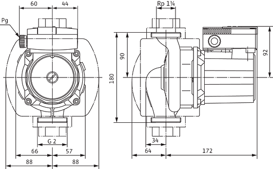 Циркуляционный насос Wilo TOP-Z 30/7 (1~230 V, PN 10, RG) - фото 3