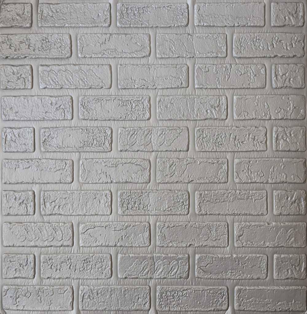 3D-панель декоративная самоклеющаяся Кирпич деко 700x700x5 мм Серый (580) - фото 1 3D-панель декоративная самоклеющаяся Кирпич деко 700x700x5 мм Серый (580) - фото 1