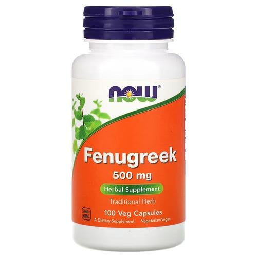 Добавка NOW Fenugreek 500мг 100 капс. (NOW-04677)