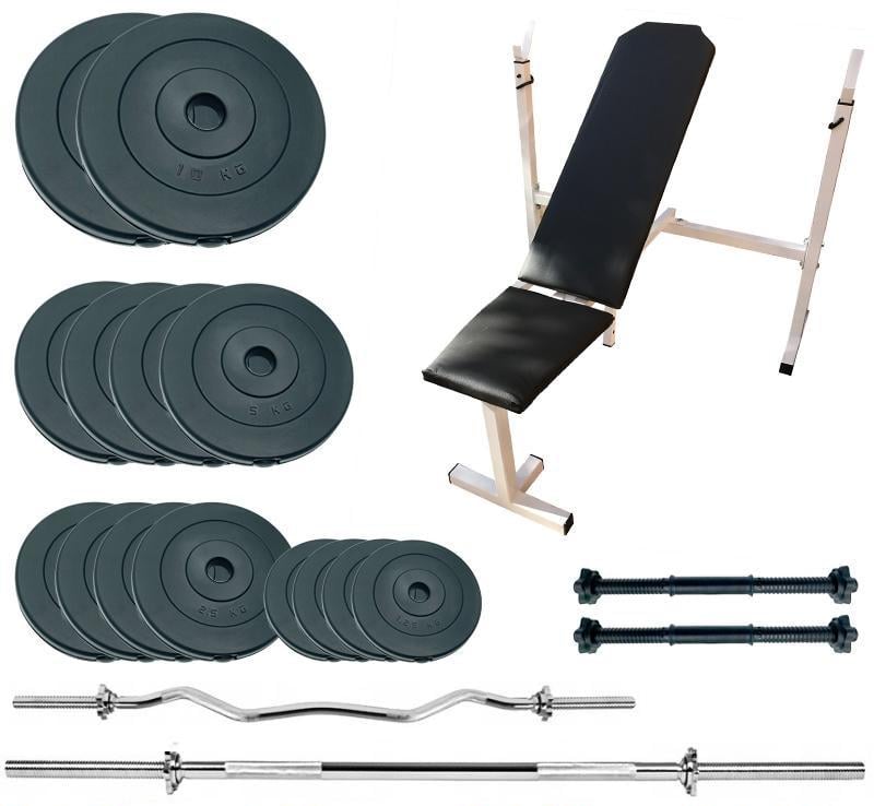 Лава для жима с набором штанг и гантелей Newt Gym Set Pro 70 кг (NE-SKM-PL-SET-70)