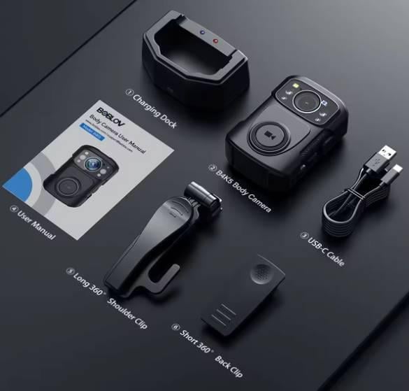 Боди камера Boblov B4K5 GPS 128 GB (1254) - фото 3 Боди камера Boblov B4K5 GPS 128 GB (1254) - фото 3