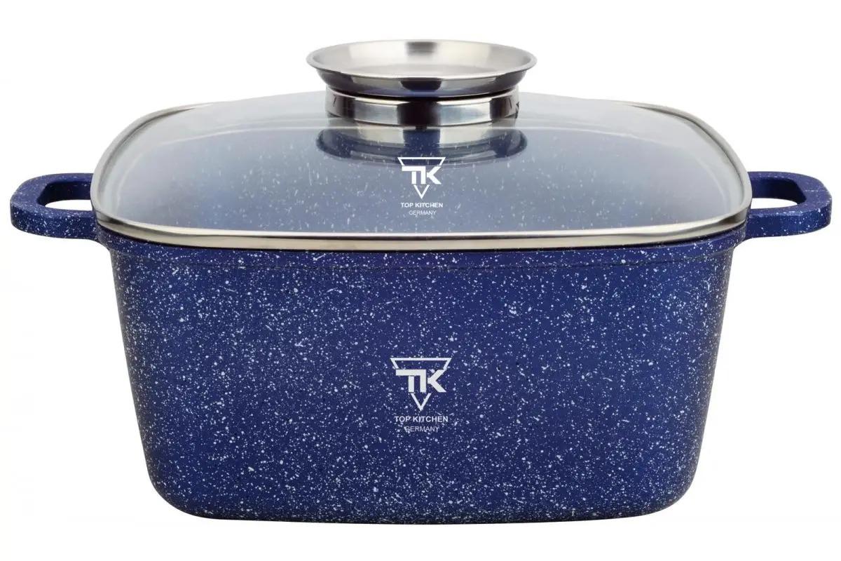 Кастрюля котел Top Kitchen с антипригарным покрытием 6,7 л 28 см Синий (TК00055)