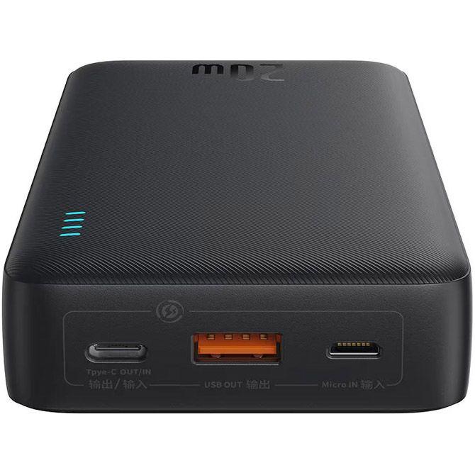 Батарея портативна BASEUS Airpow P10022804113-00 20000mAh 20W Black - фото 4 Батарея портативна BASEUS Airpow P10022804113-00 20000mAh 20W Black - фото 4