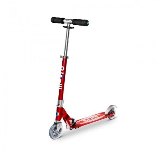 Самокат Micro Sprite зі смужками Червоний (SA0178)