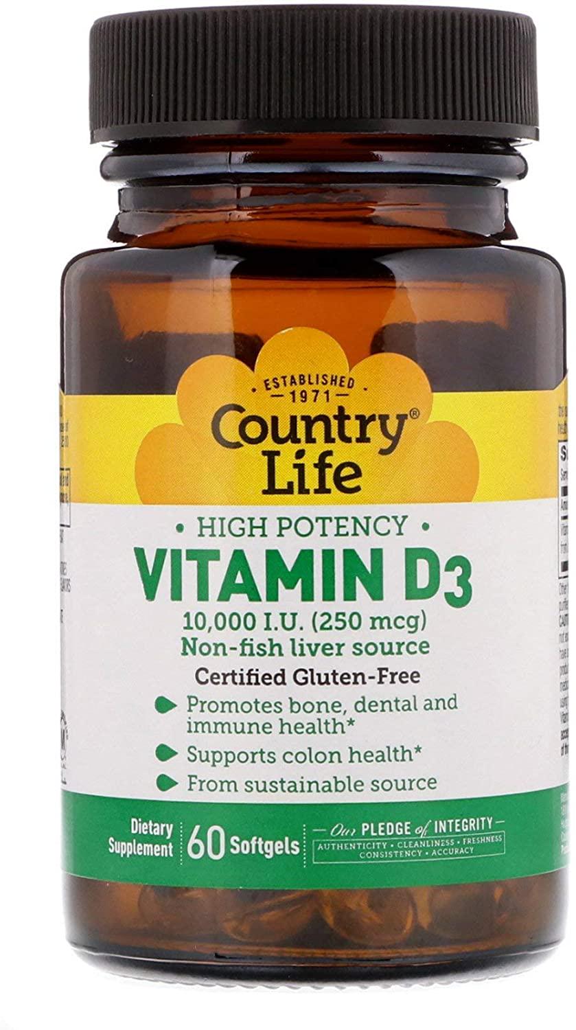 Витамины High Potency Vitamin D3 10000 IU 60 капсул (00000033125)