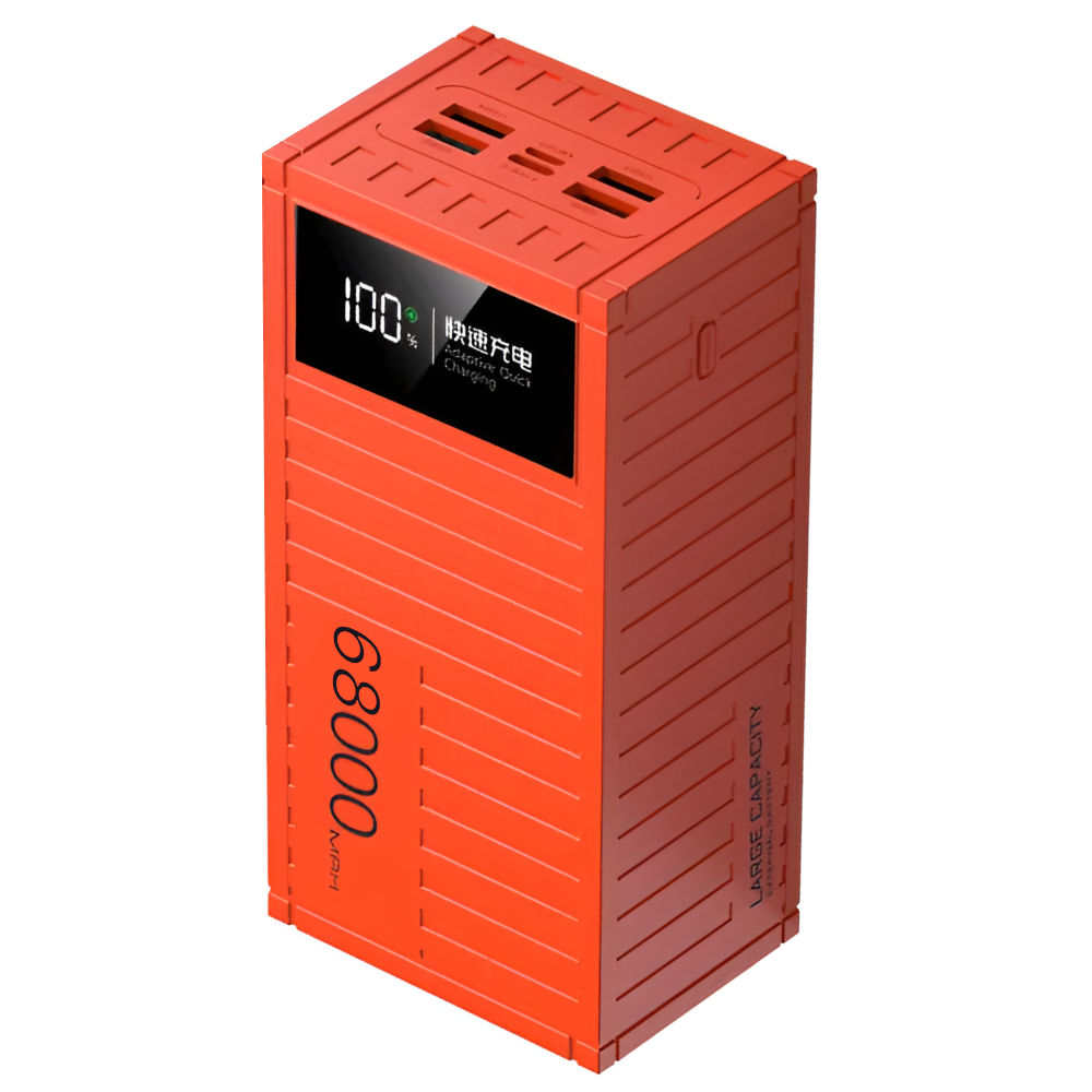 Повербанк Andowl Q-CD6500 68000 mAh быстрая зарядка QC3.0 PD30W Красный (3755f6fe) - фото 1 Повербанк Andowl Q-CD6500 68000 mAh быстрая зарядка QC3.0 PD30W Красный (3755f6fe) - фото 1