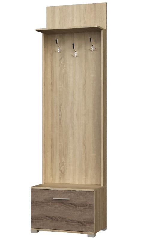 Вешалка напольная Эверест Бриз Сонома/Трюфель (EVR-2125)