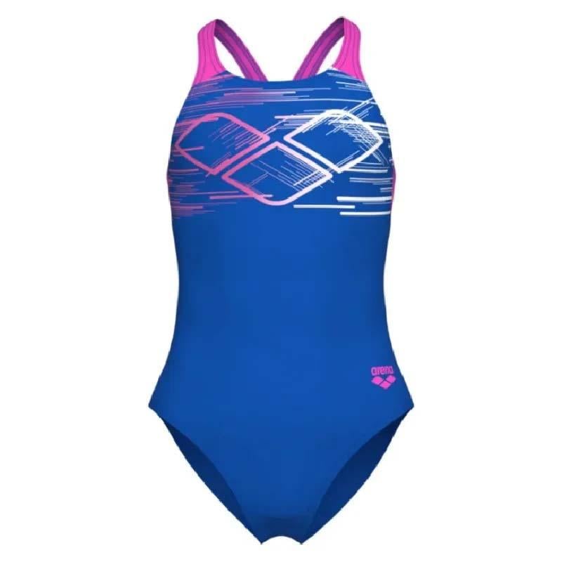 Купальник детский Arena PASTIME SWIMSUIT V BACK 152 см Синий (008308-809 152)