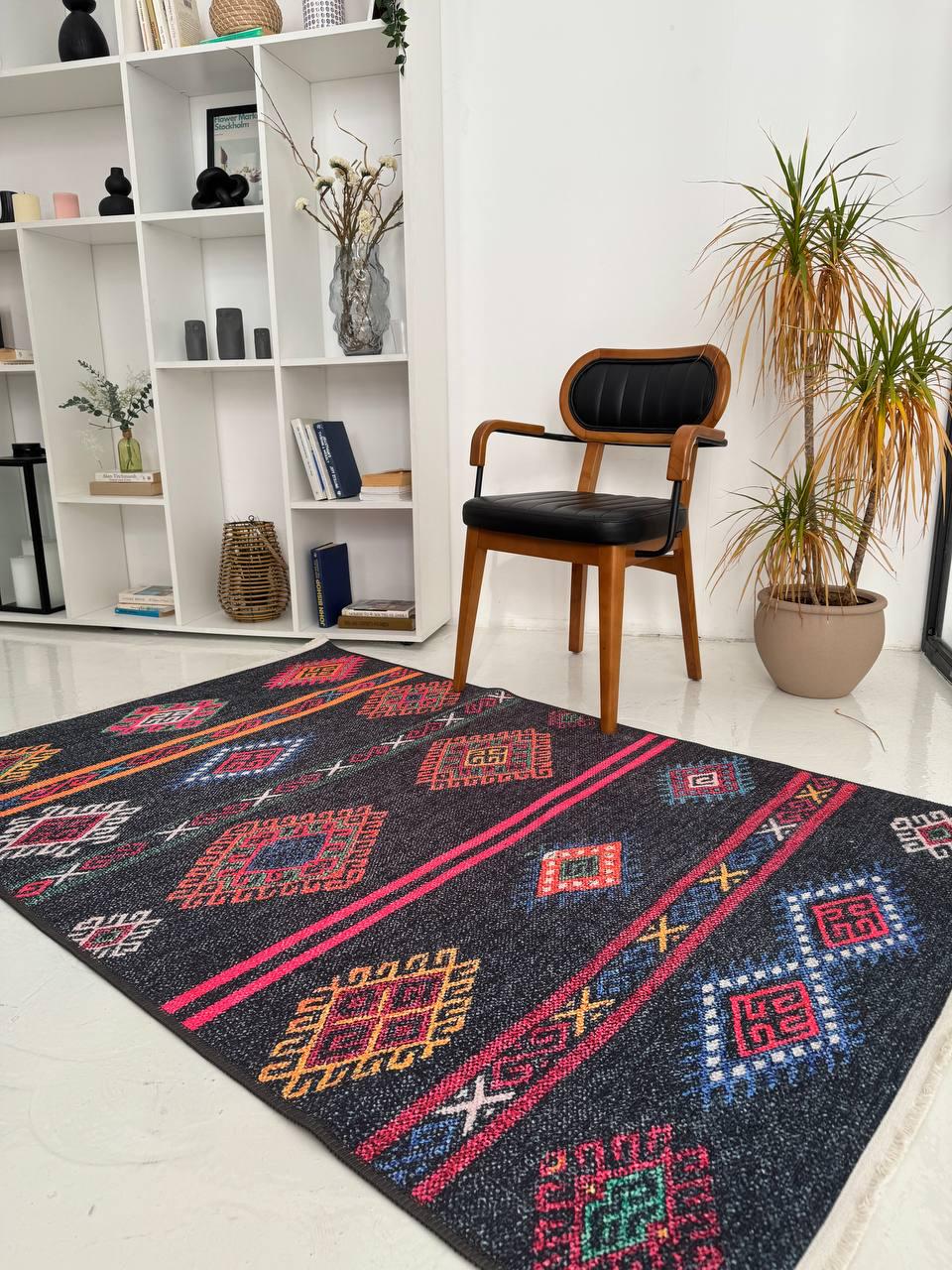 Килим безворсовий Оберіг з шенілу та бавовни 120х180 см (К0088А)