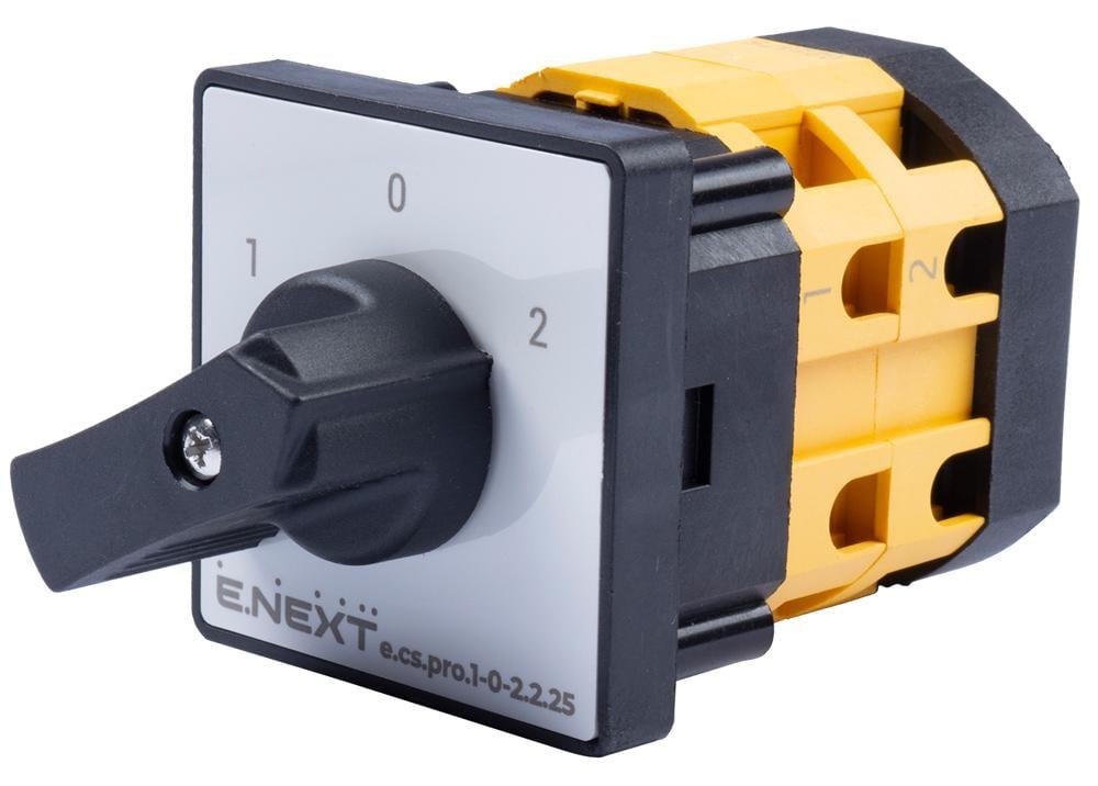 Перемикач пакетний E.NEXT e.cs.pro.1-0-2.2.25 1-0-2 2P 25A 440V (p093027)