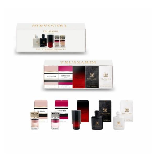 Набор духов Trussardi Best Fragrances Miniature Donna edp 7 мл/Uomo 7 мл/Primo 7 мл/Ruby Red 7 мл/Eau De Parfum 7 мл (405495)