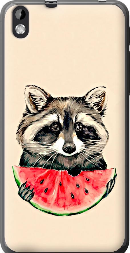Чохол на HTC Desire 816 Єнотик з кавуном (4605u-169-42517)