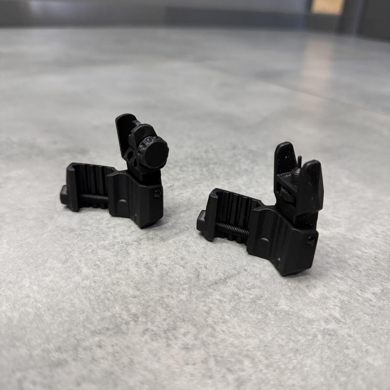 Мушка и целик DLG Tactical DLG-184 45° низкие складные на планку Picatinny (245540) - фото 2 Мушка и целик DLG Tactical DLG-184 45° низкие складные на планку Picatinny (245540) - фото 2