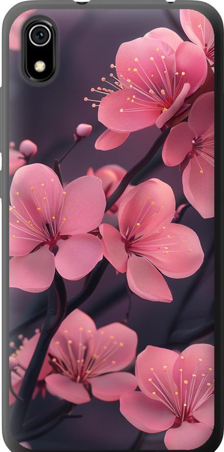 Чехол на Xiaomi Redmi 7A Пурпурная сакура (6075t-1716-42517)