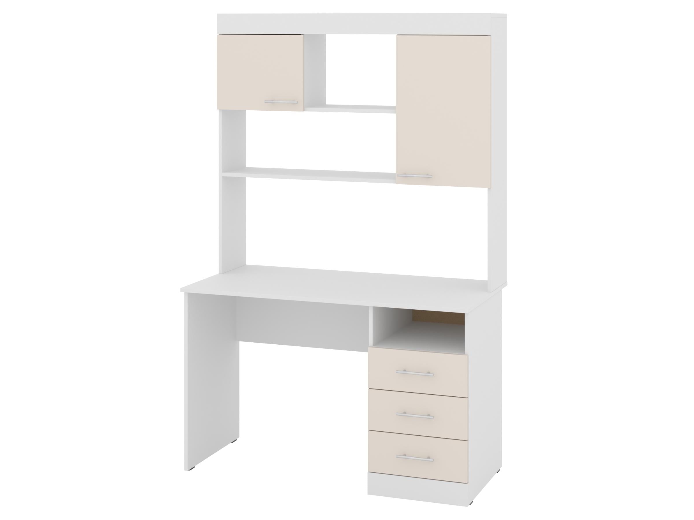 Письменный стол PEHOTIN Альтаир 120х60х75/186,5 см Белый/Кашемир (PN-101240)