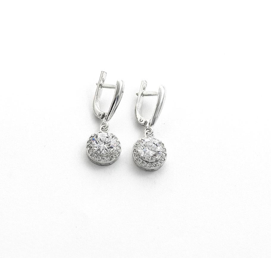 Серьги серебряные висячие Maxi Silver 8097 (88097)
