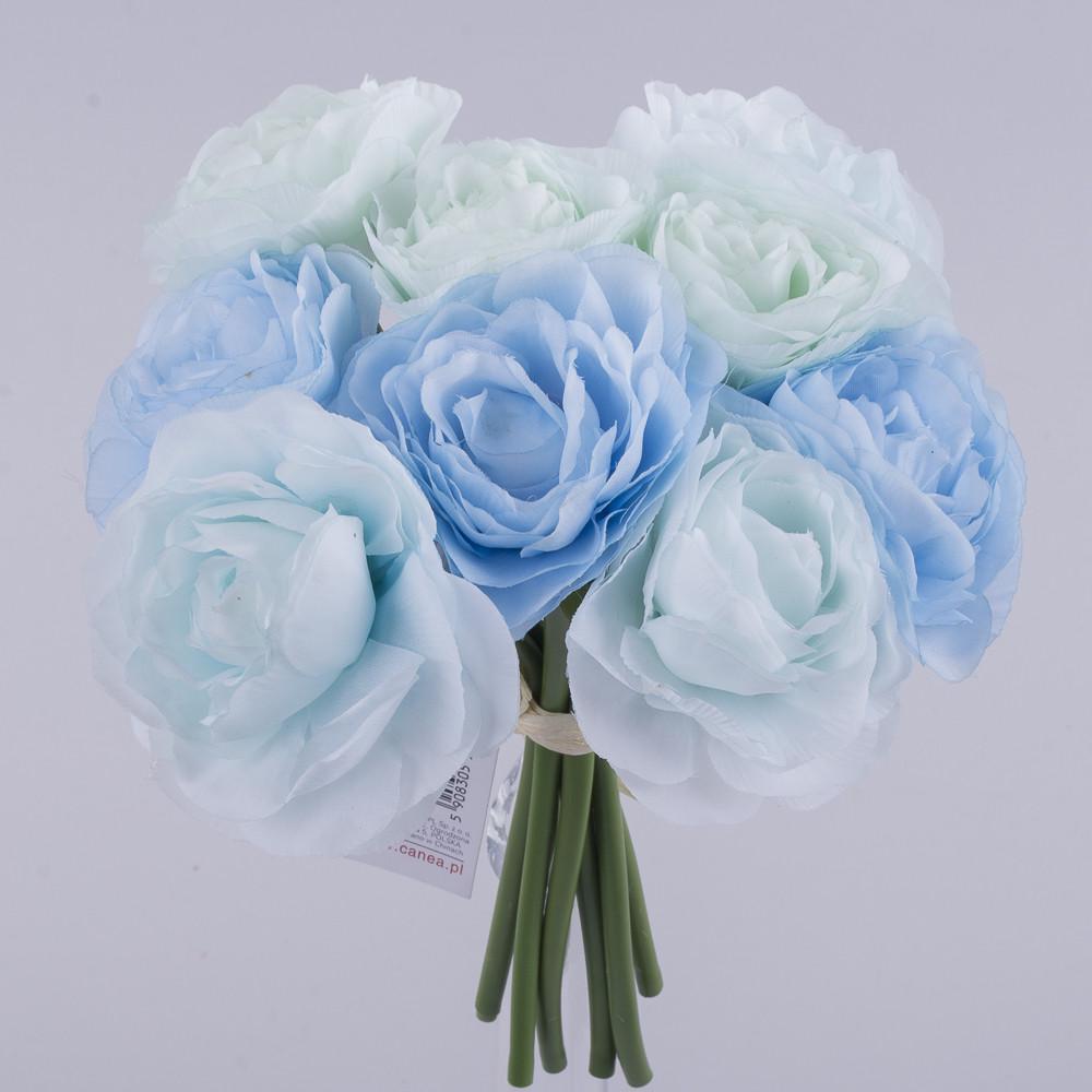 Букет камелии Серебряно-синий (3707-1)