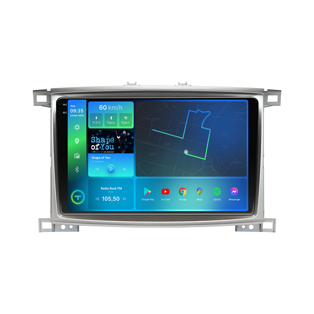 Автомагнитола штатная Torssen 2K F10432 для Toyota LC100 4G/Carplay/DSP 4/32 GB 10" (202303523)
