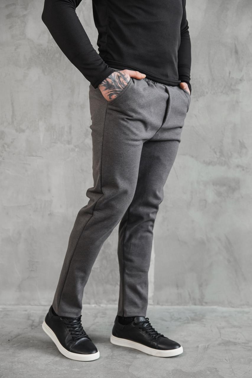 Штани чоловічі зимові slim-fit J0027 на флісі XL Графіт (J0027/1/4) - фото 7 Штани чоловічі зимові slim-fit J0027 на флісі XL Графіт (J0027/1/4) - фото 7
